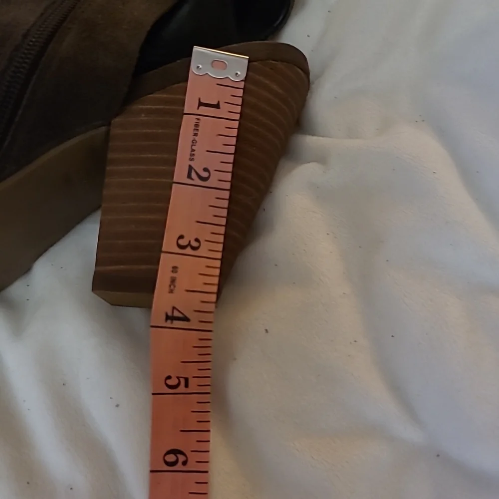 Sole Society Size 11 B Brown Suede Leather Ankle Booties - Picture 10 of 10